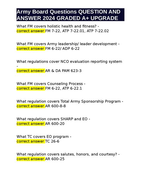Questions and Answers for Members of the Military .